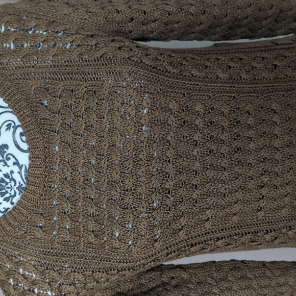 Size XS Brown Knit Sweater - Picture 2 of 3